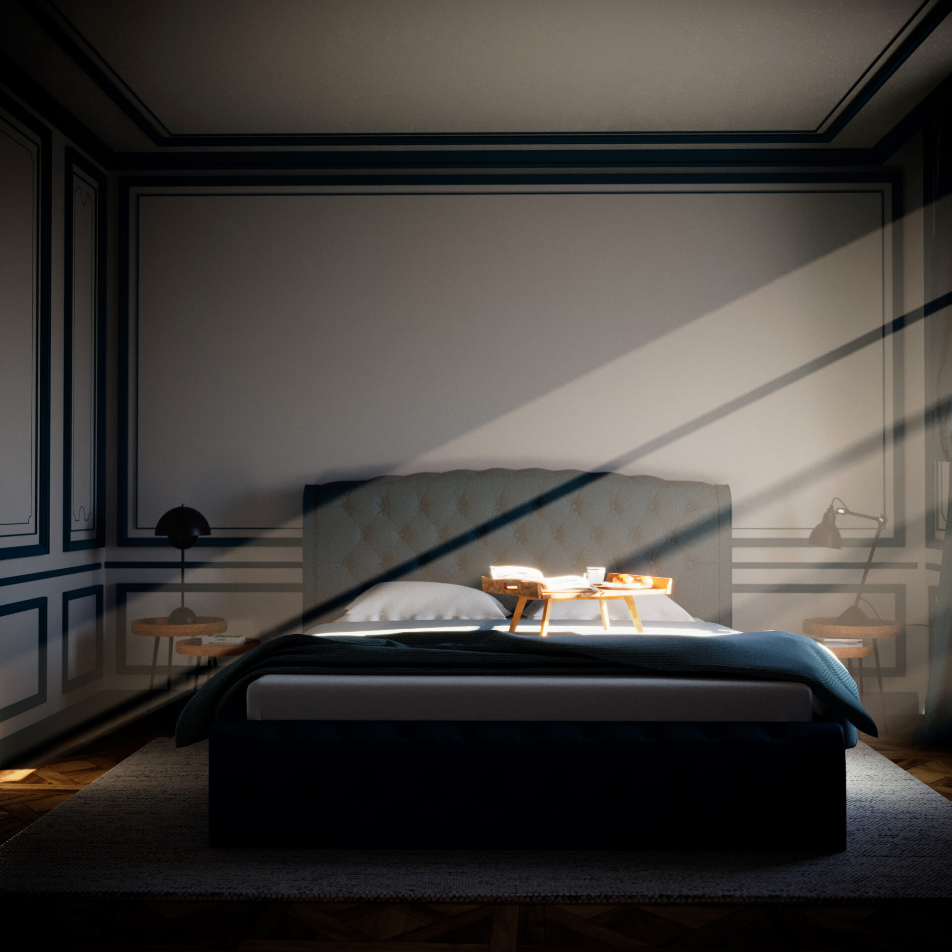 camera Parigi nebbia